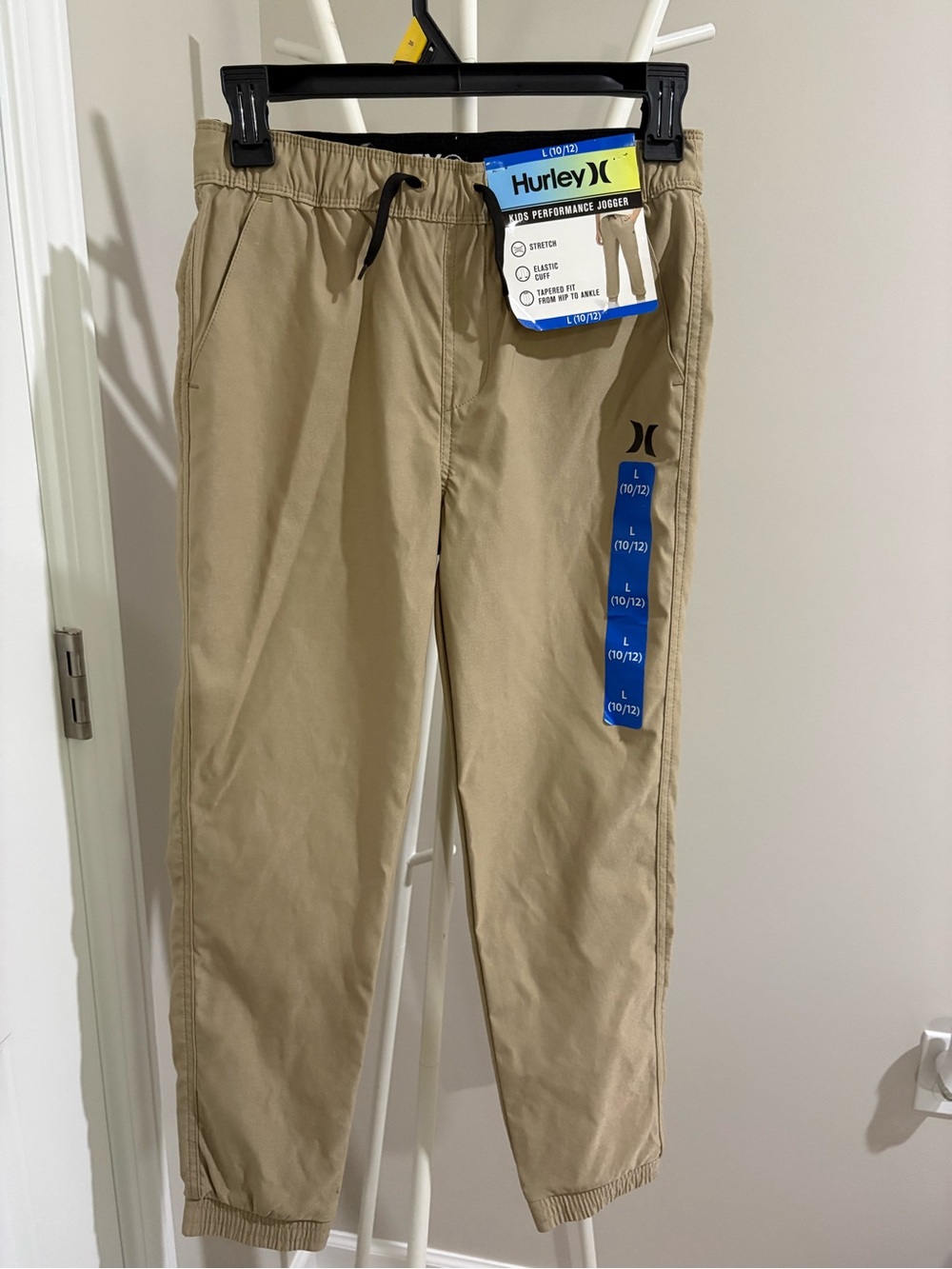 Hurley Kids Tan Elastic Waist Performance Joggers